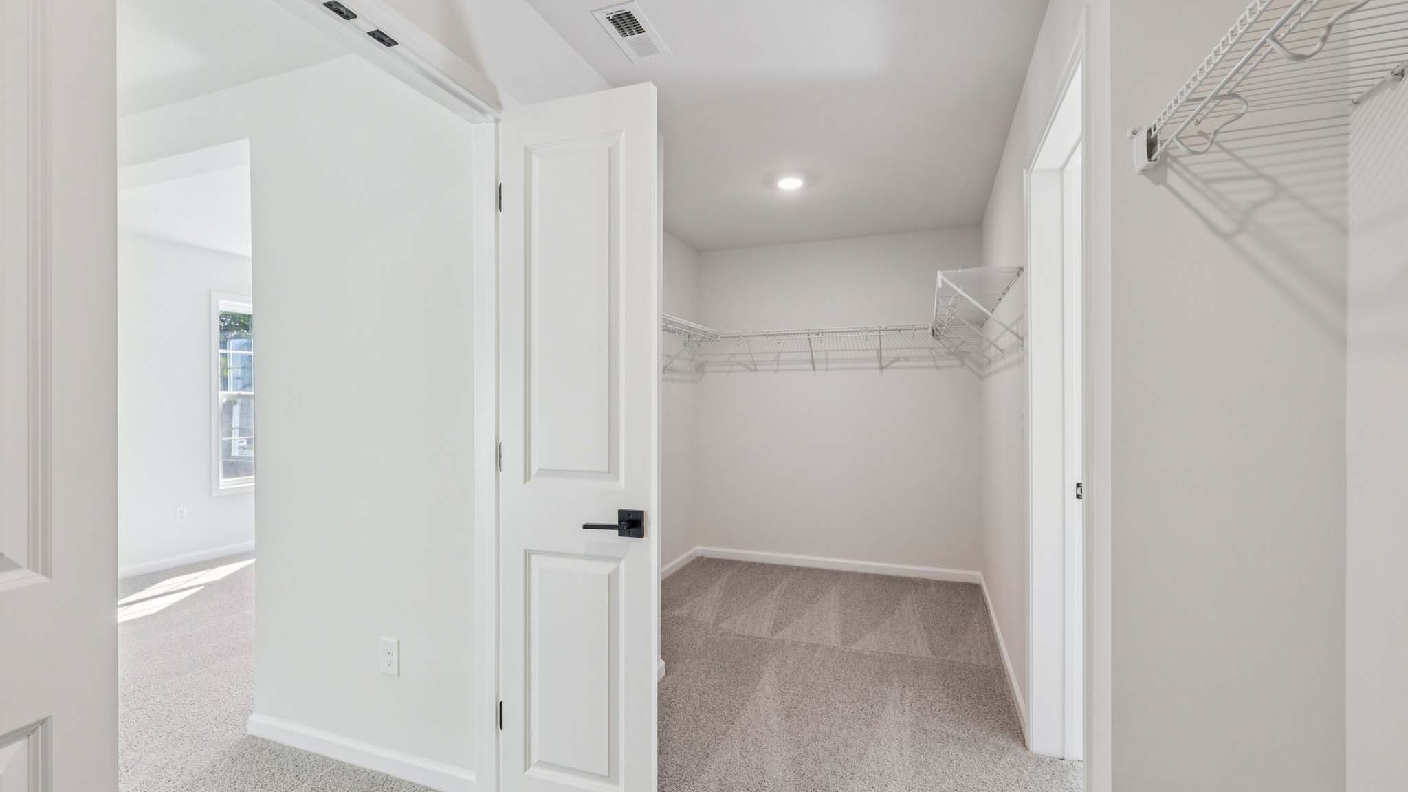 Primary bedroom with windows