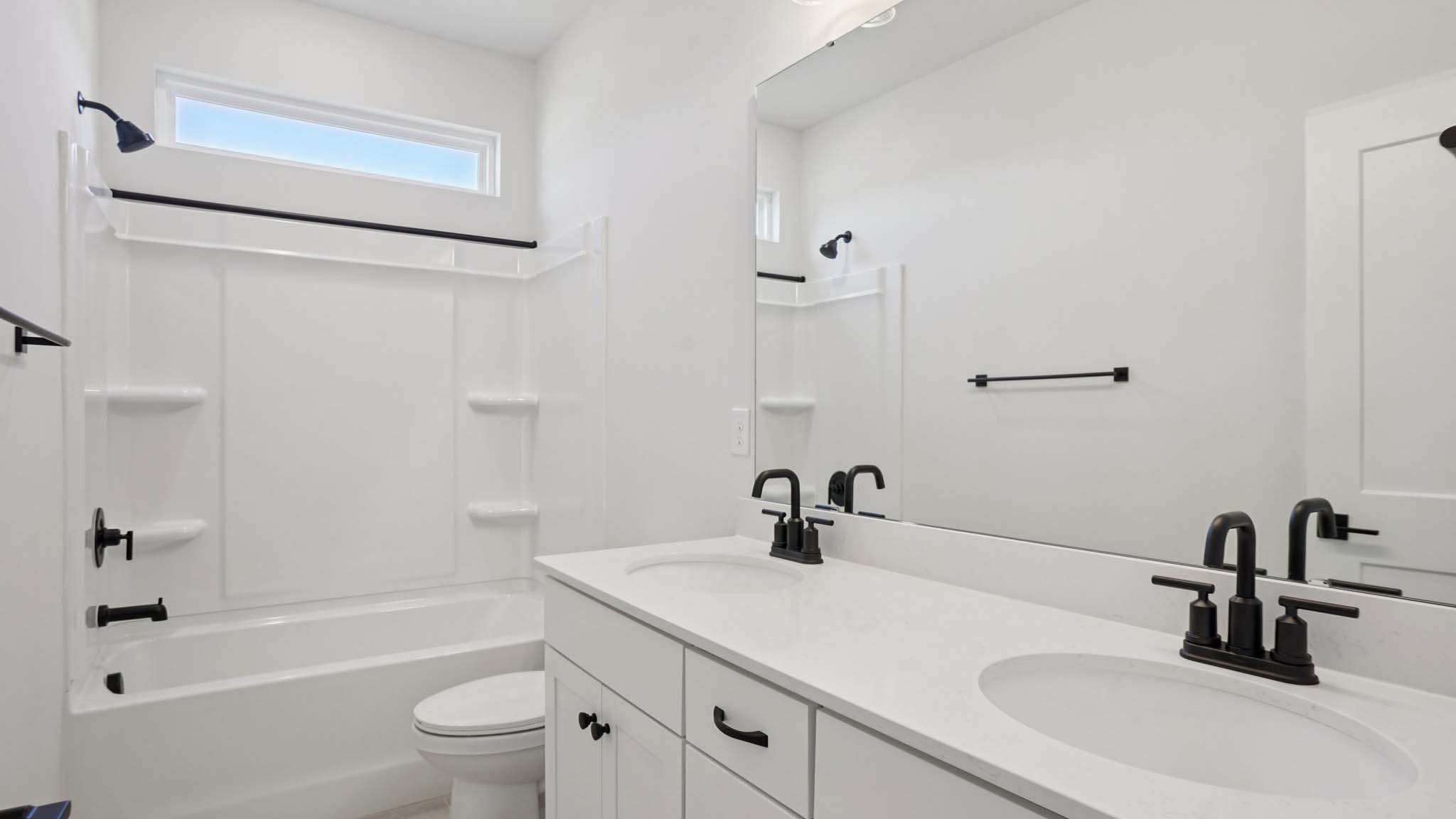 Bathroom with tub shower