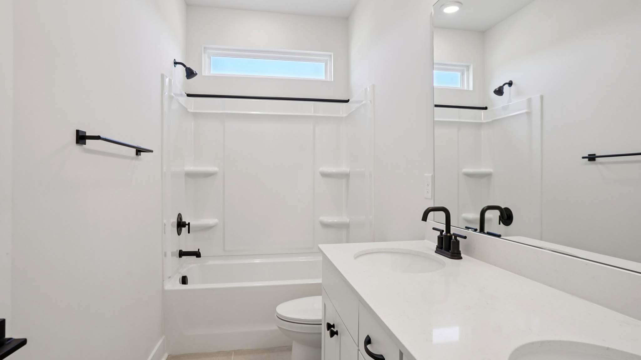 Bathroom with tub shower