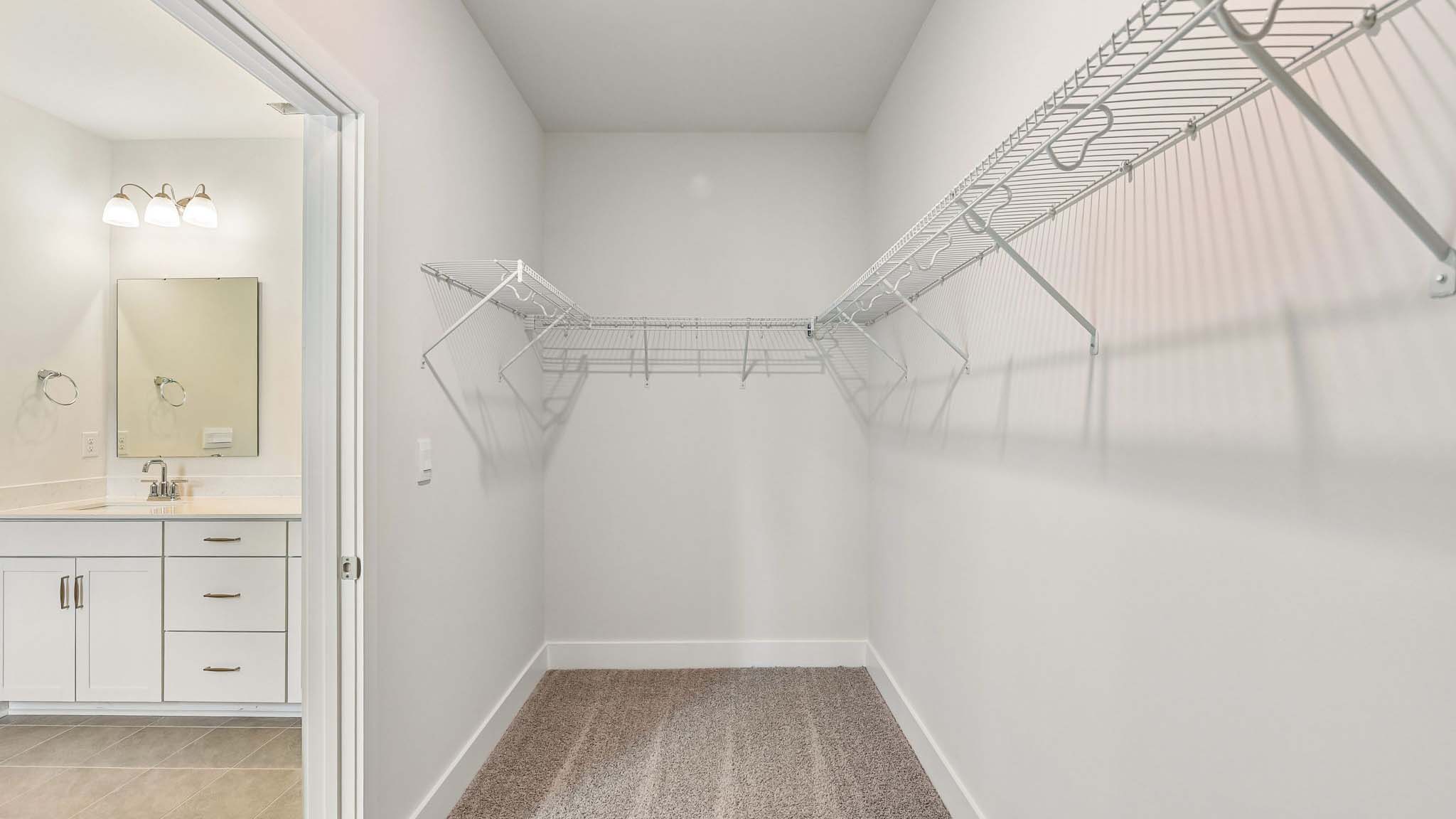 Primary walk in closet