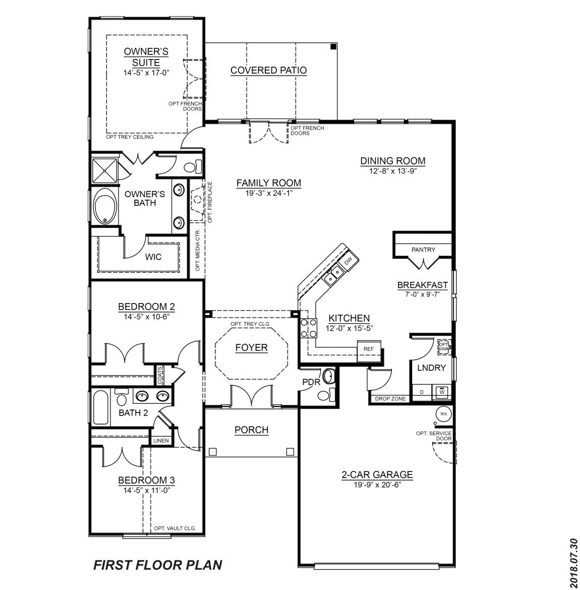 Coastal first floor plan