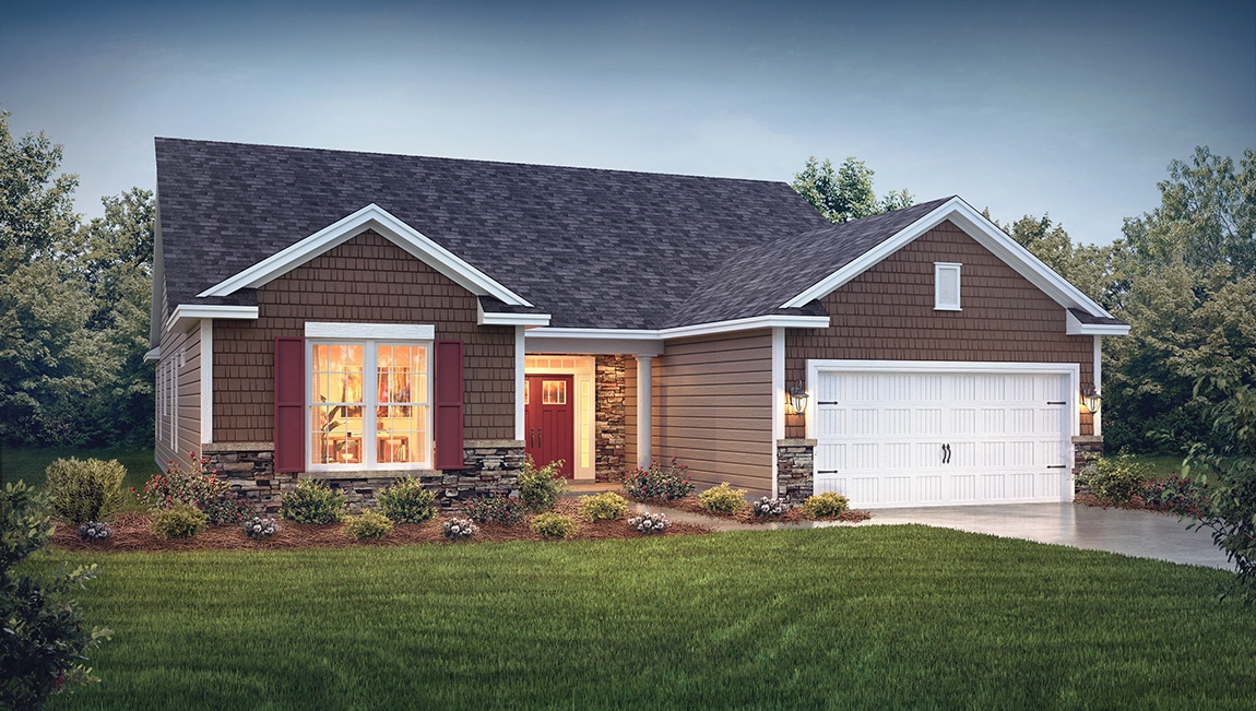 Coastal front exterior rendering in Charlotte, North Carolina