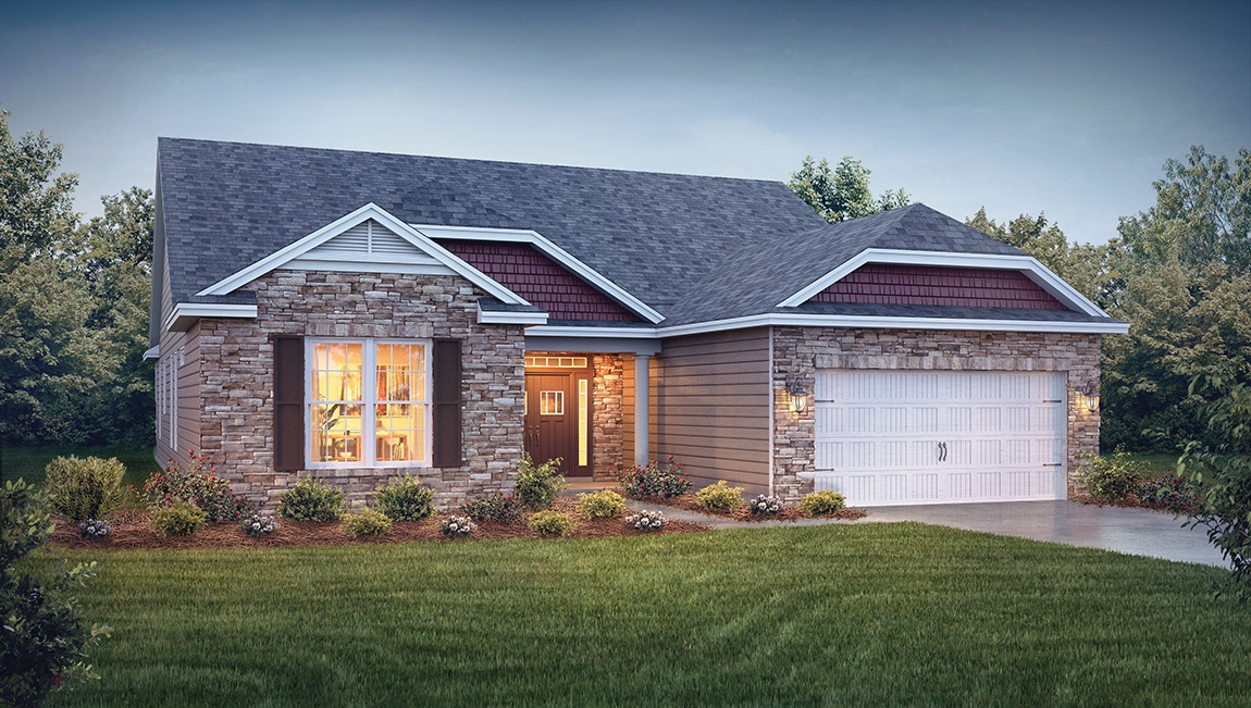 Coastal front exterior rendering in Charlotte, North Carolina