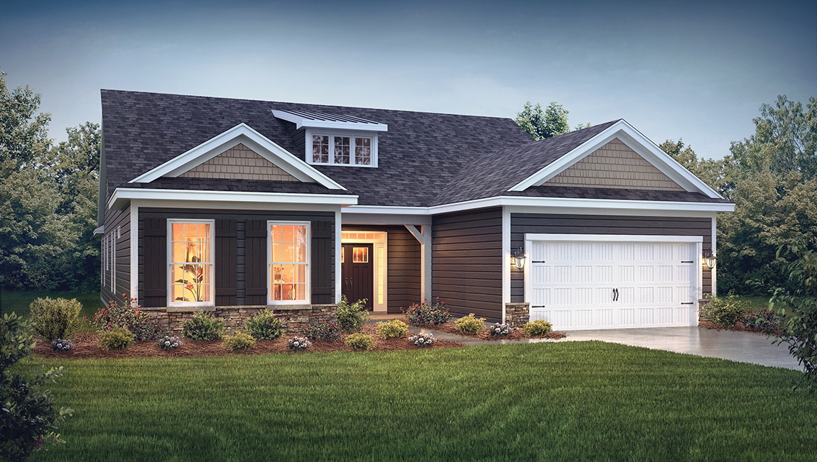Coastal front exterior rendering in Charlotte, North Carolina