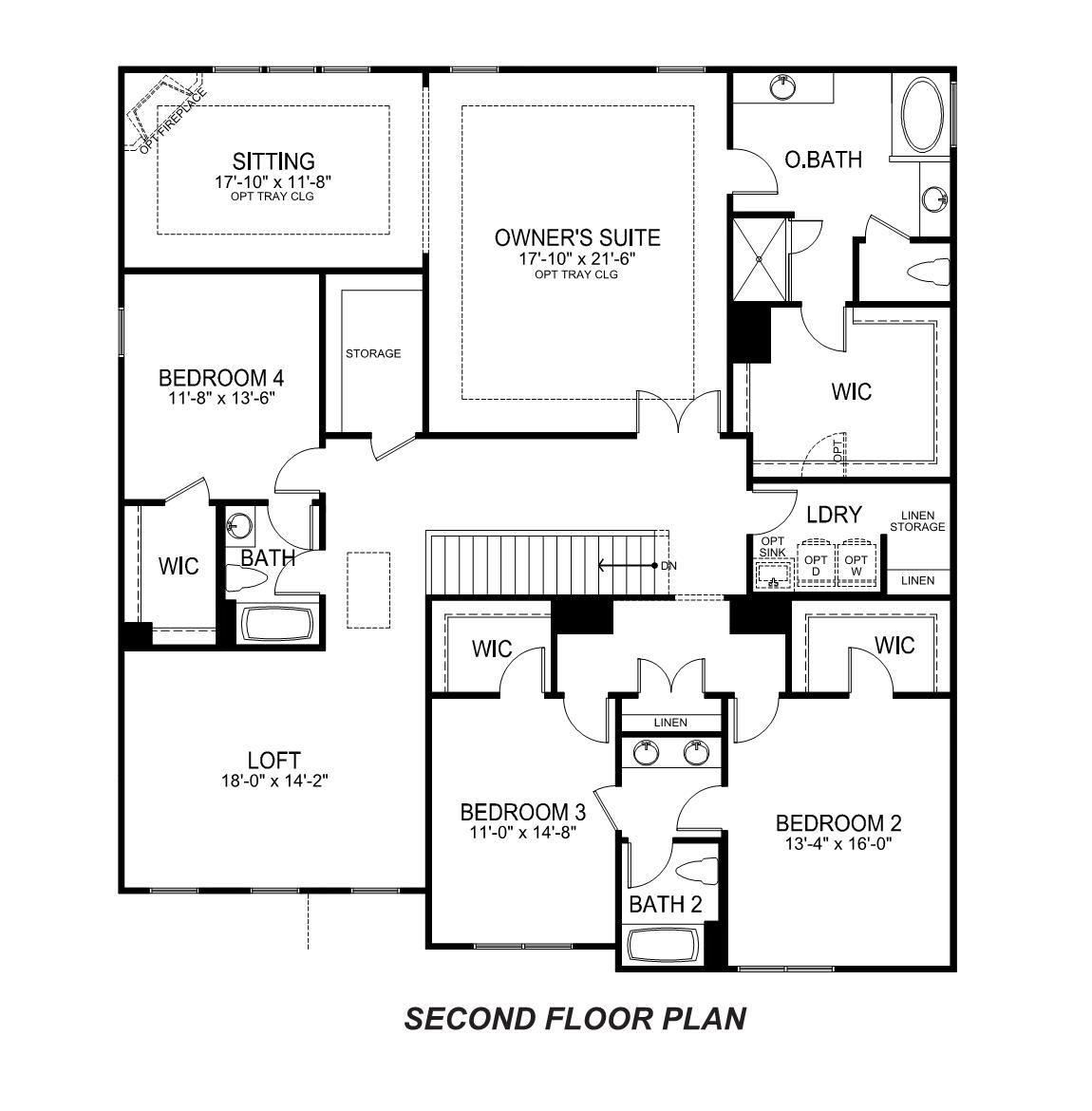 Jasmine second floor plan