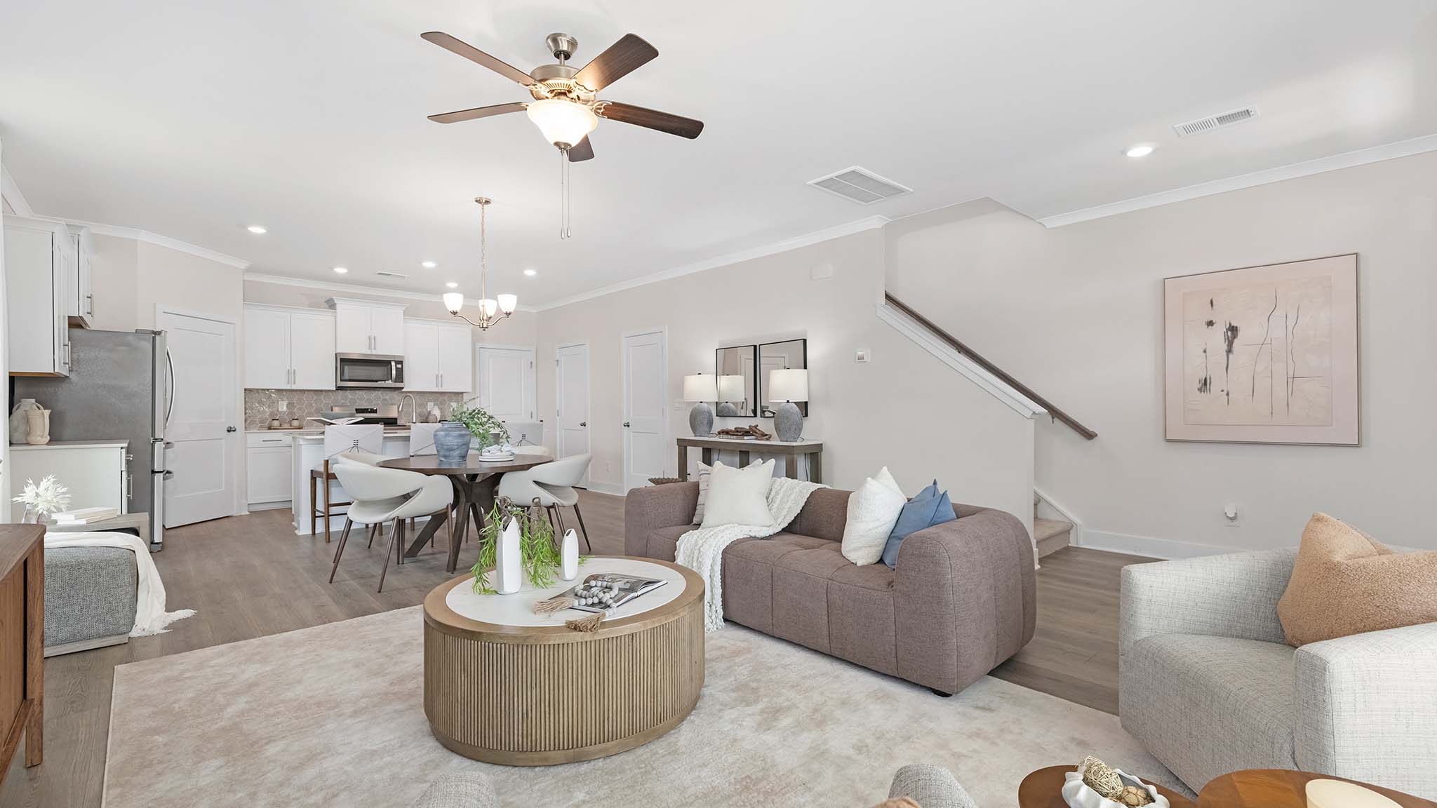 open concept living room