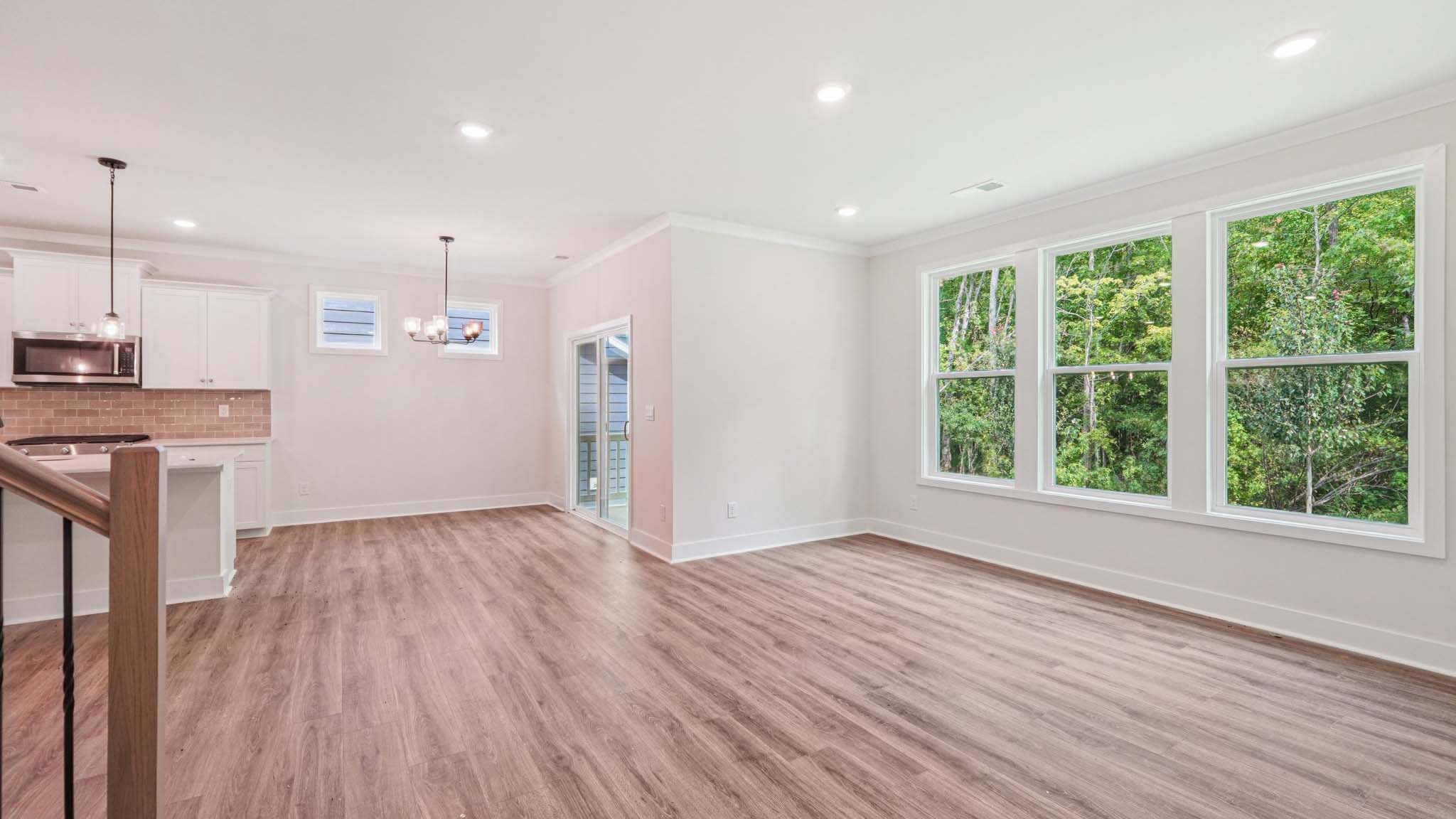 hallway with hardwood floors