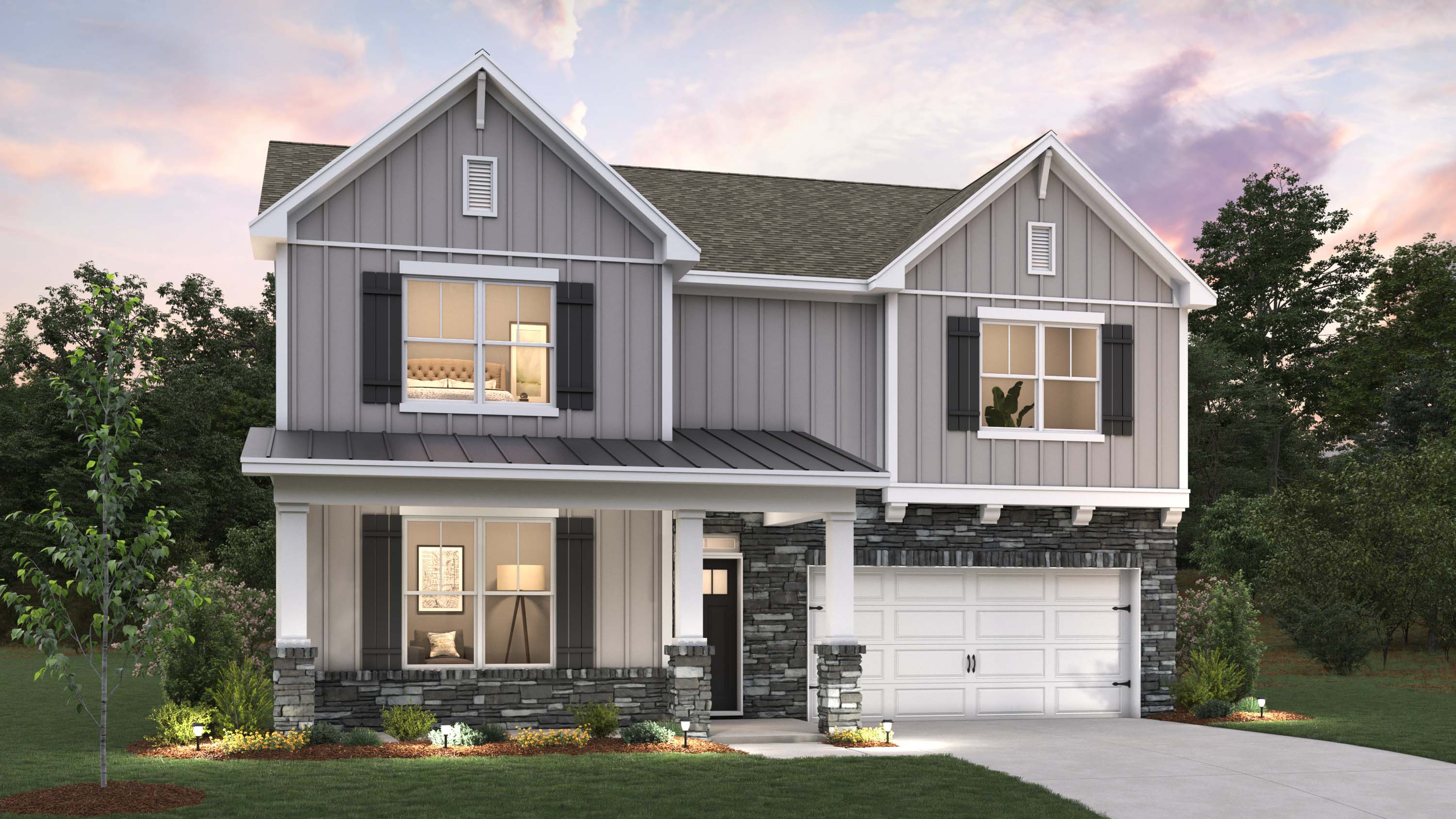 This home — photograph published by the builder