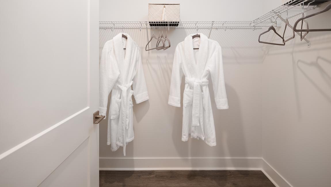 Primary walk- in closet