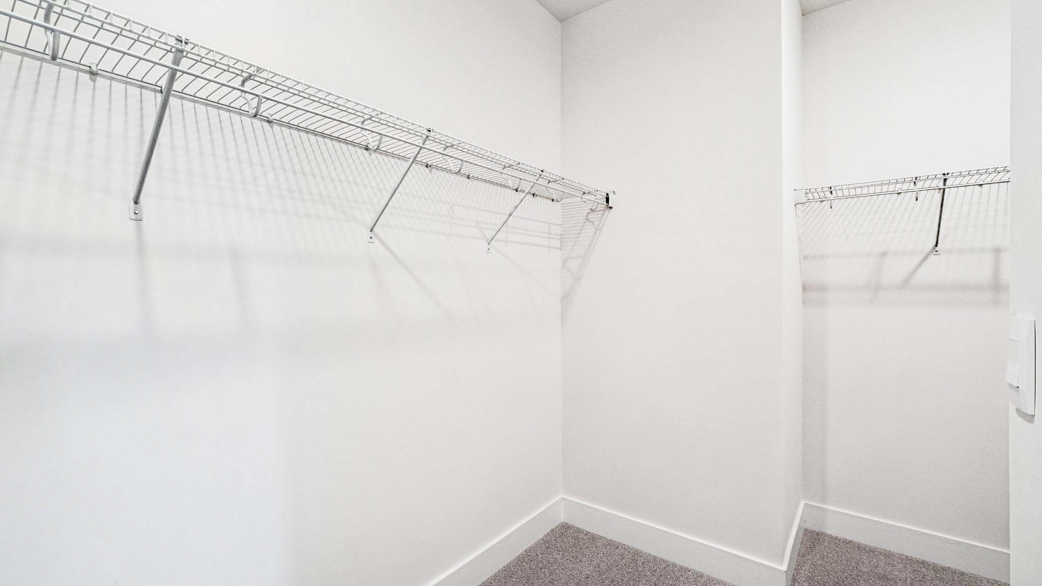 Primary walk in closet