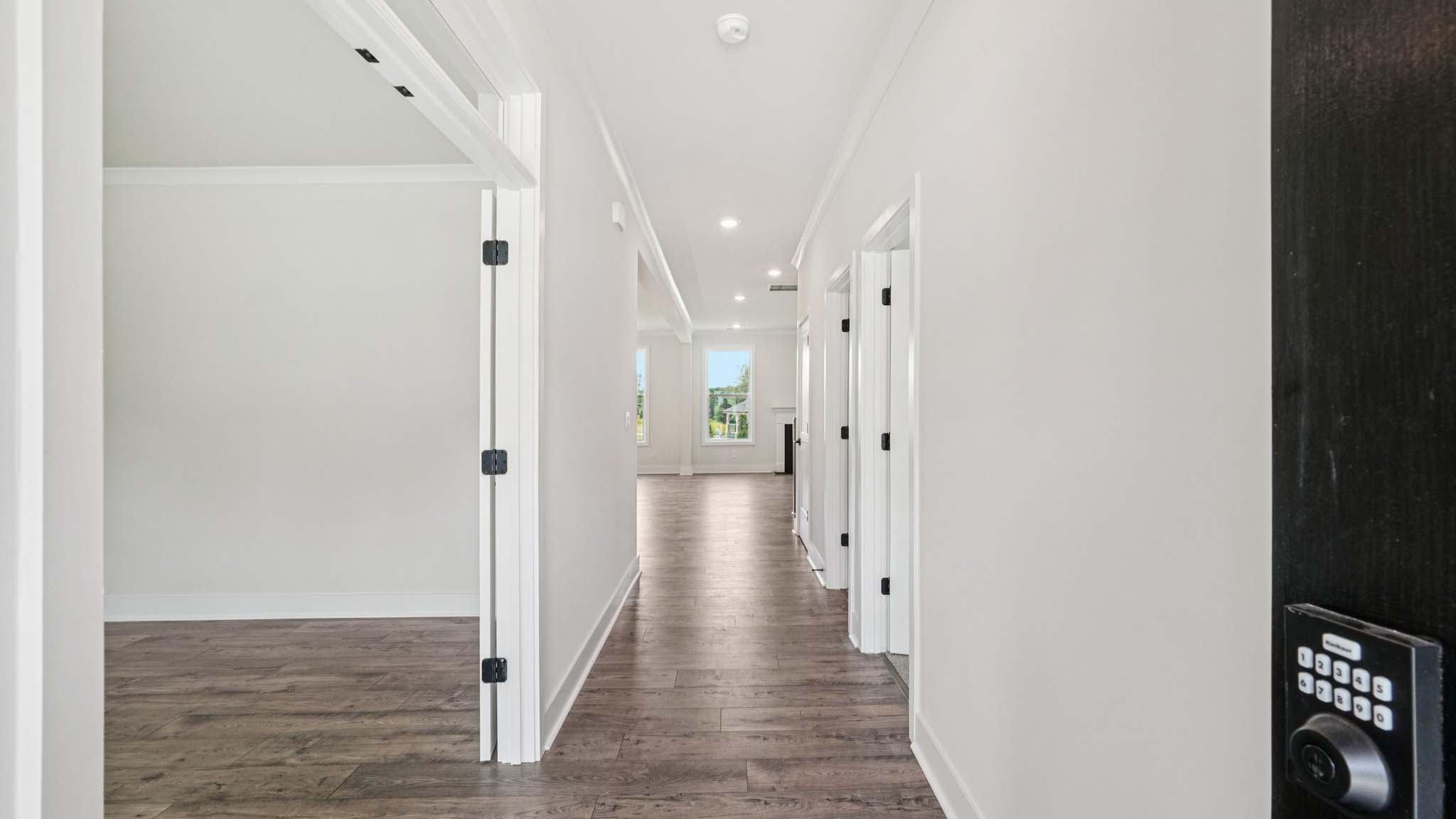 Welcoming foyer with view of front door