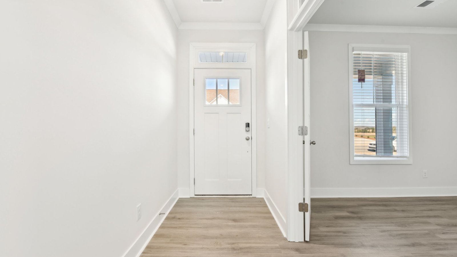 Welcoming foyer with view of front door