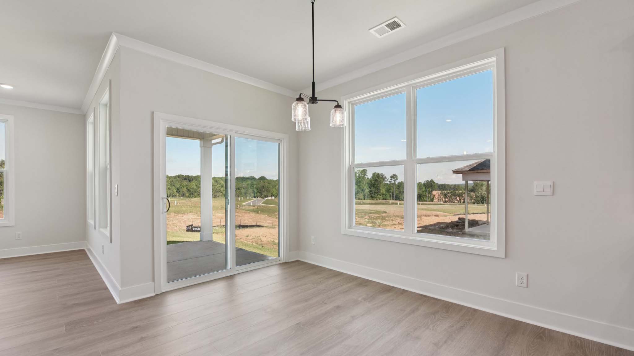 Breakfast area with large windows