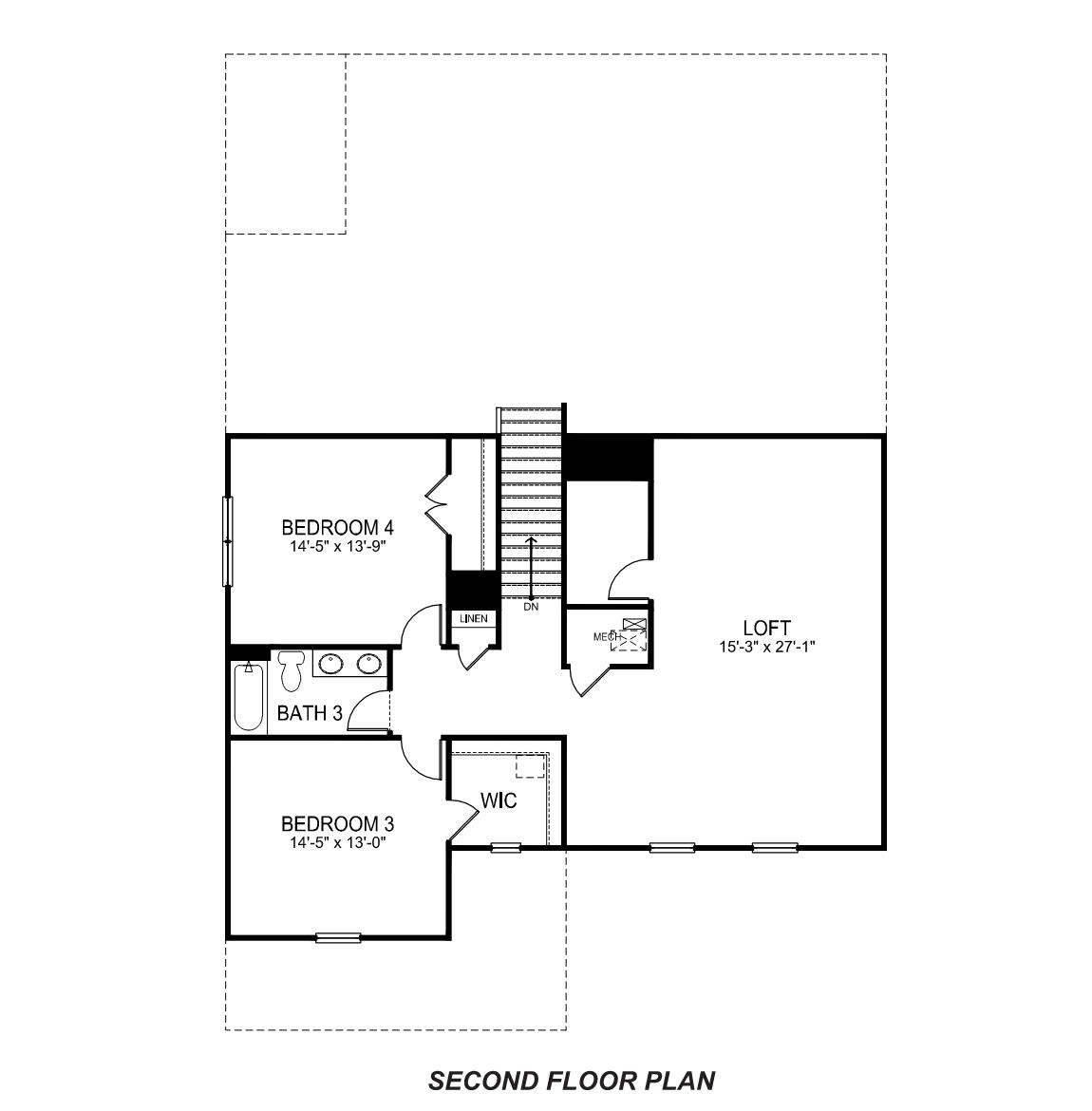 Hartwell second floor plan