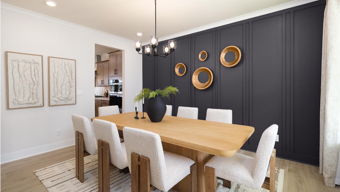 Breakfast area with sliding glass doors to patio
