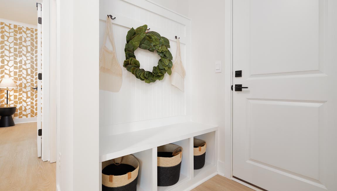 Mudroom area