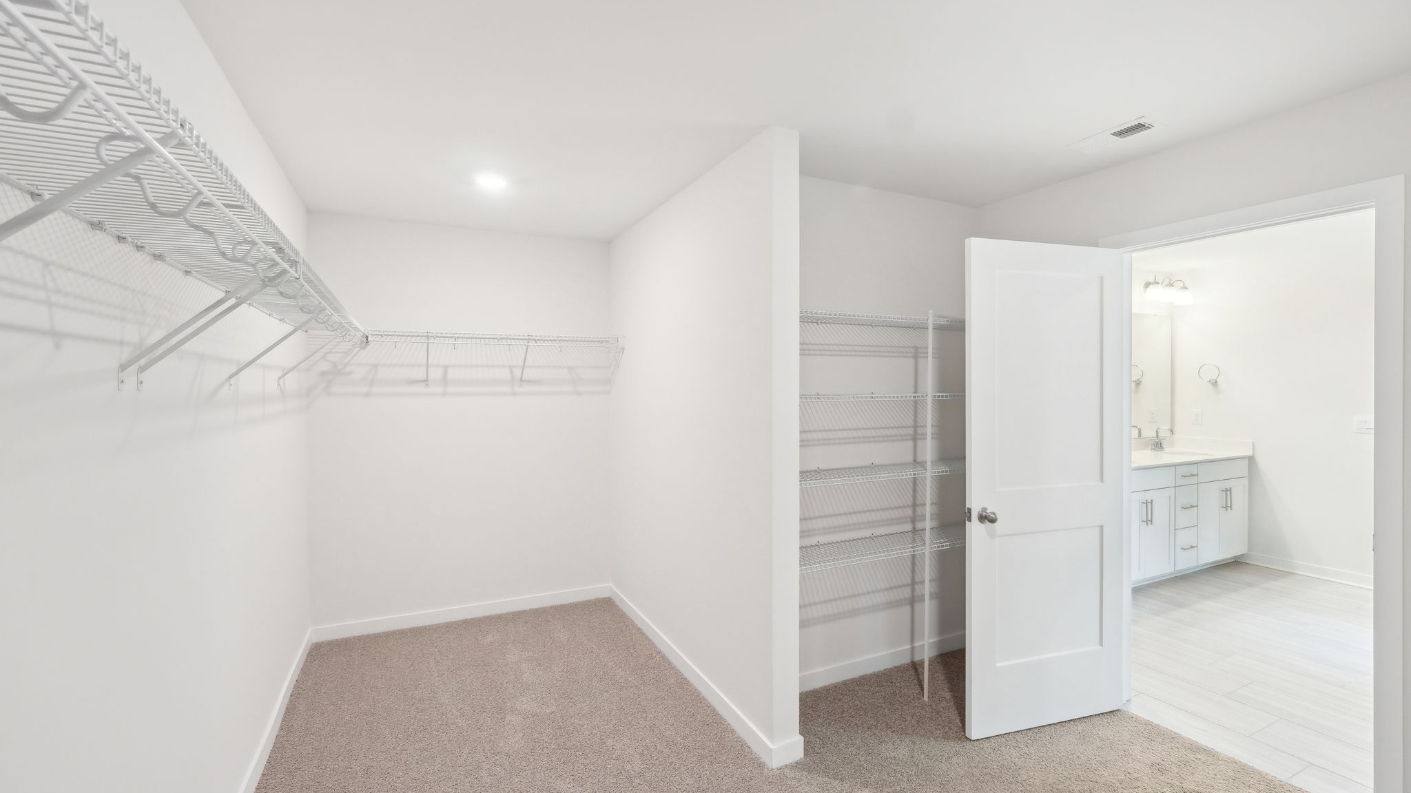 Primary closet
