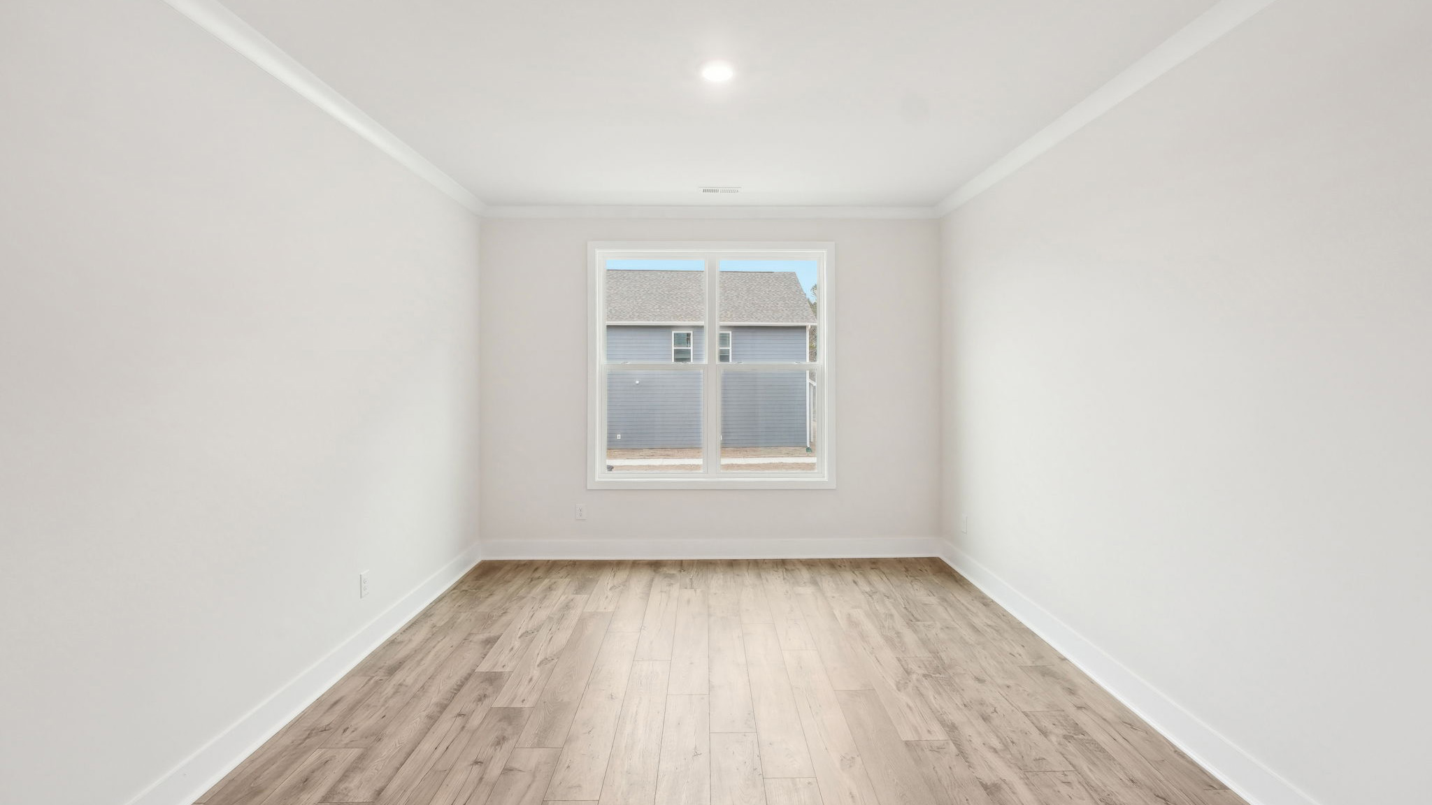 Open flex area with french doors