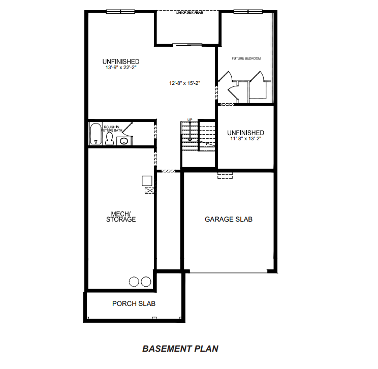Cedar Basement Floorplan