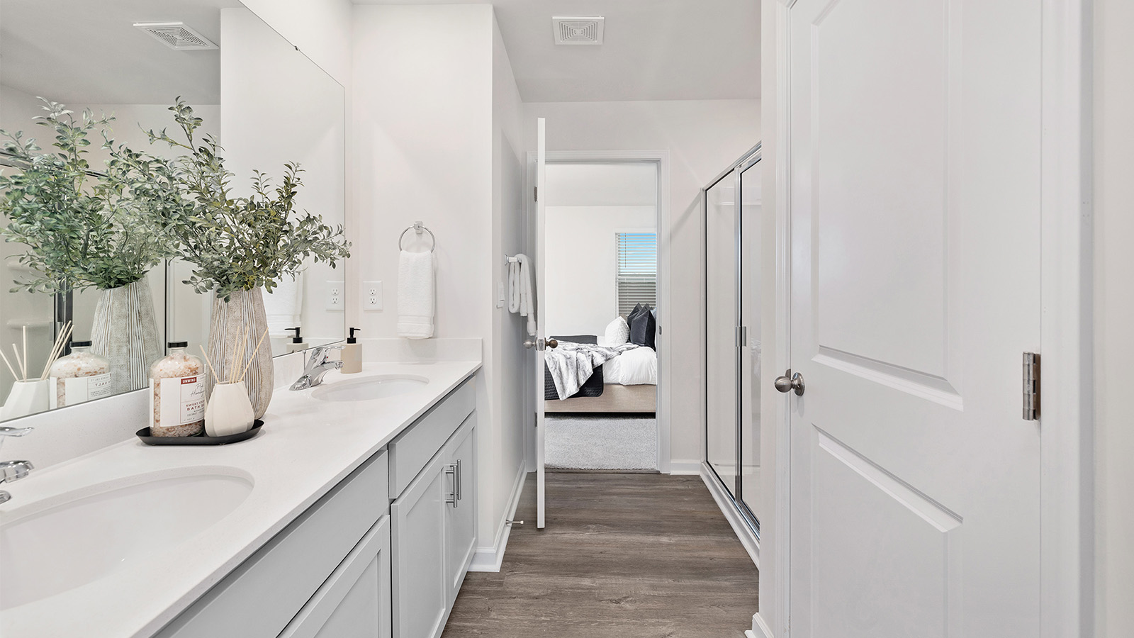 Bathroom with double sinks