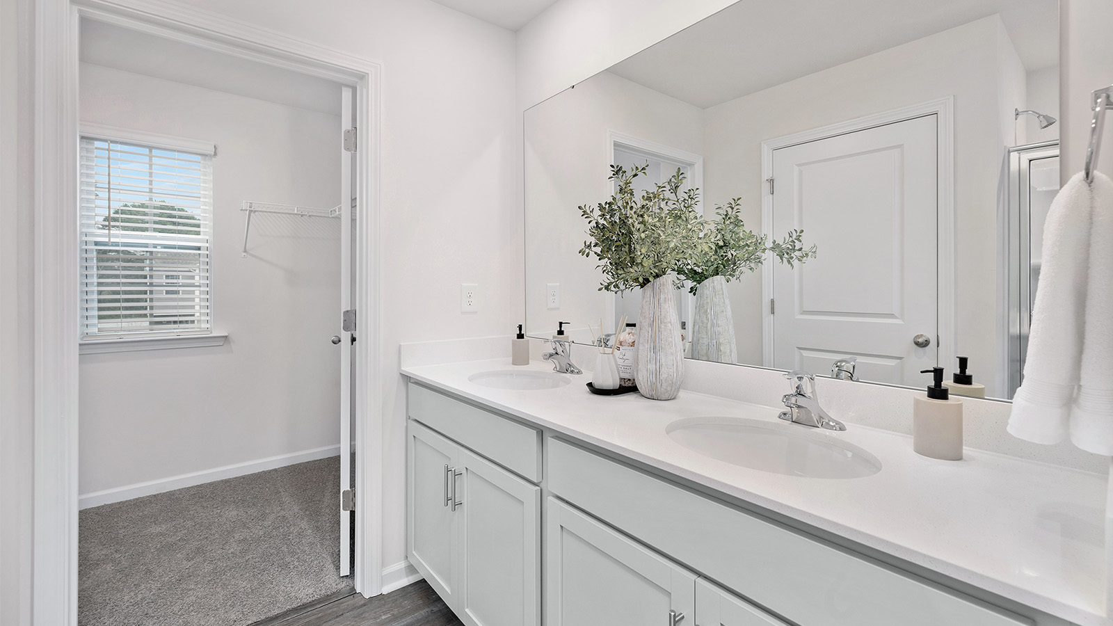 Bathroom with double sinks