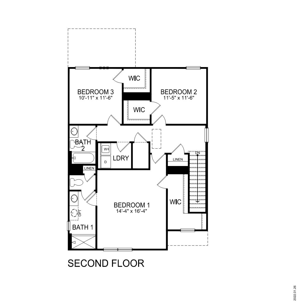 Darwin second floor plan