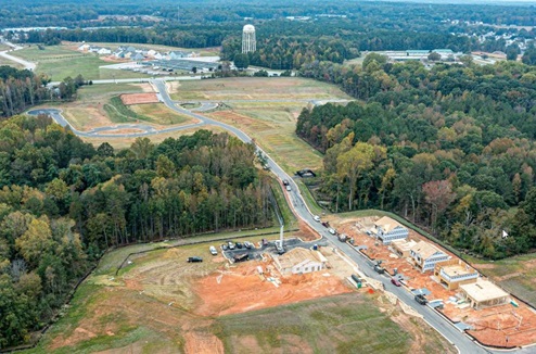 Fergus Crossing Birds Eye View of Community