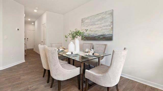 Dining area near kitchen
