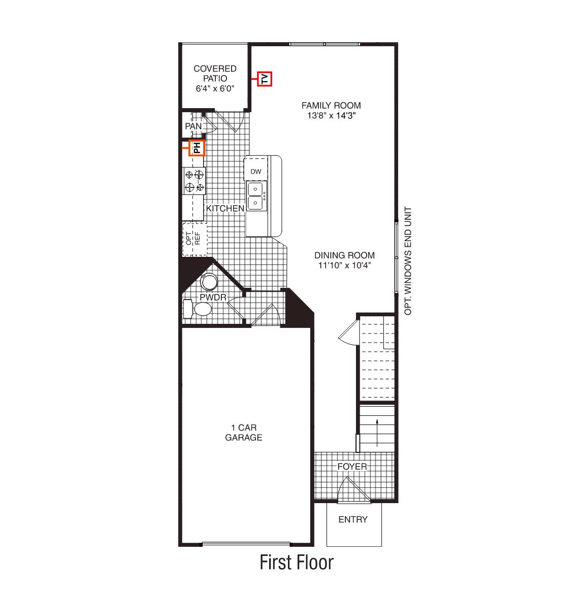 Maywood first floor plan