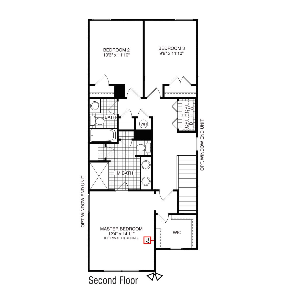 Maywood second floor plan