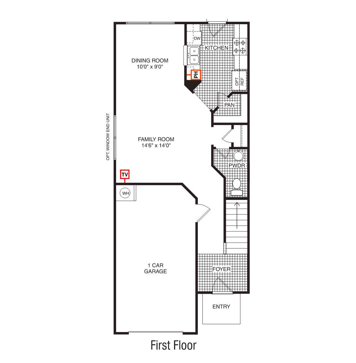 Newton first floor plan