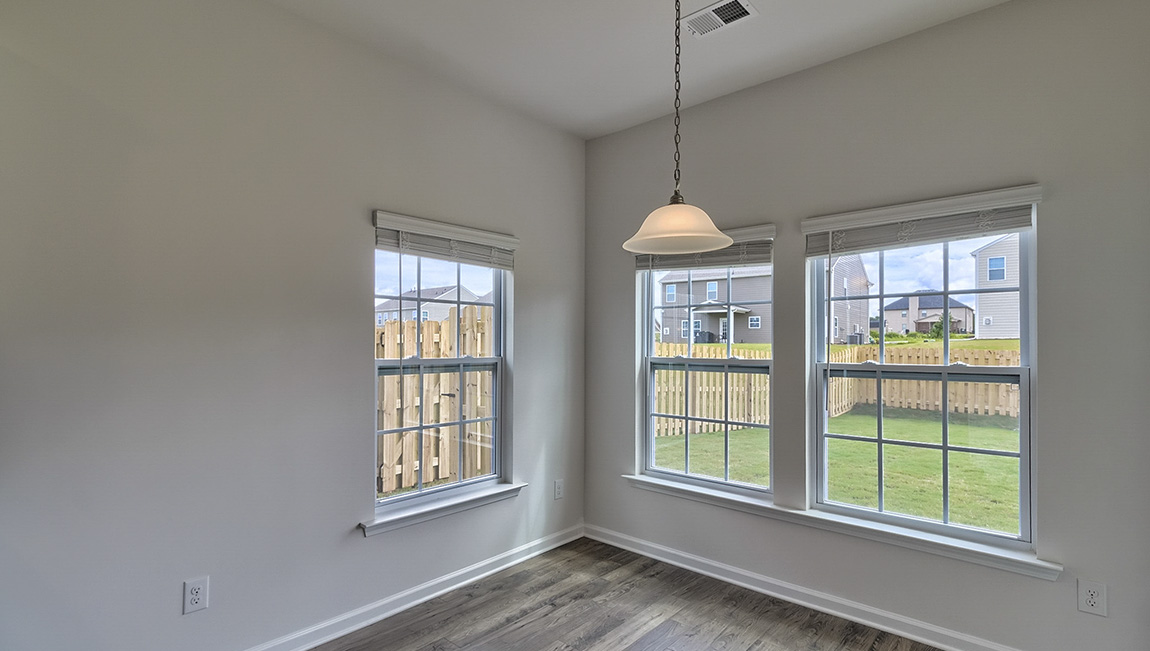 Breakfast area with sliding glass back door