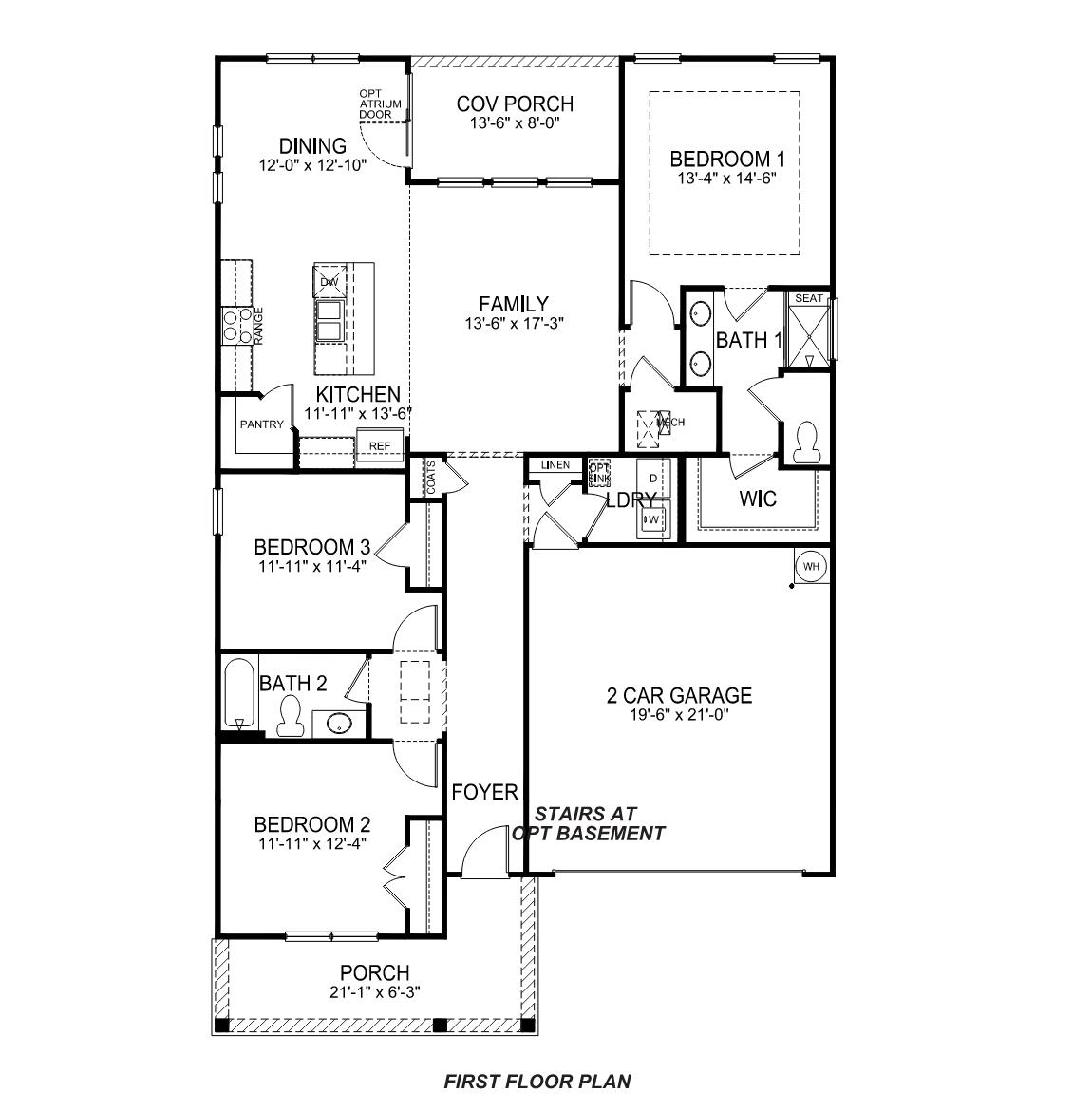 Birch first floor plan