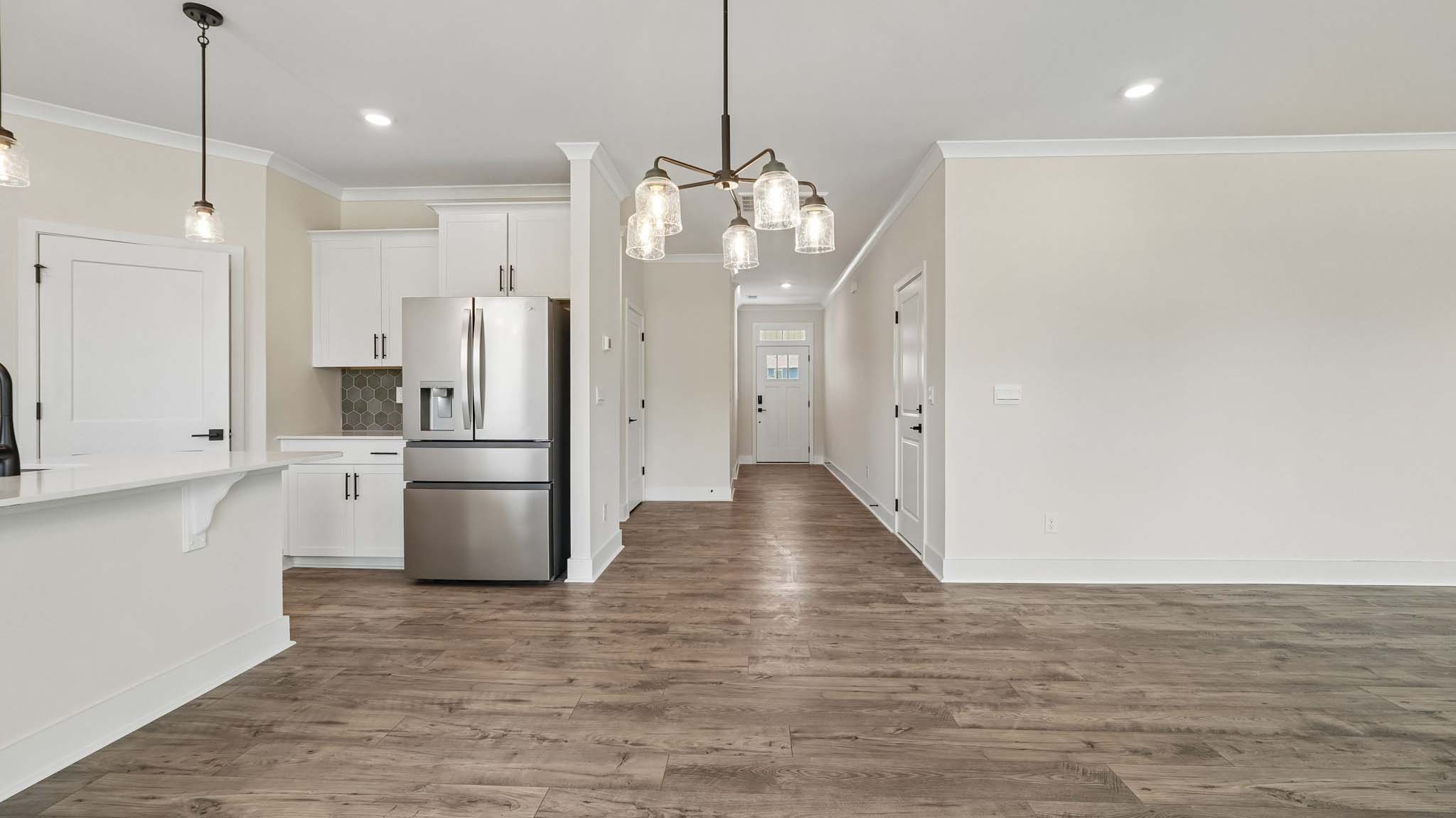 Dining area with open floor plan