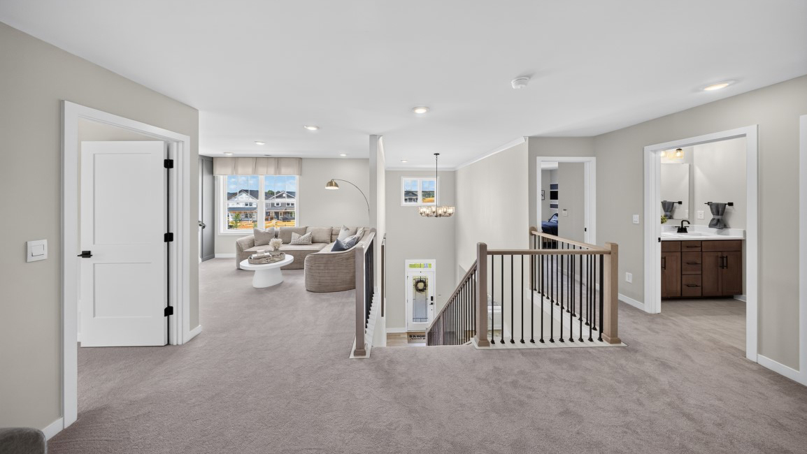 Upstairs landing area