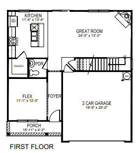 Penwell first floor plan
