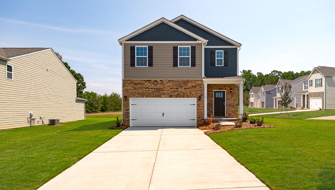 This home — photograph published by the builder