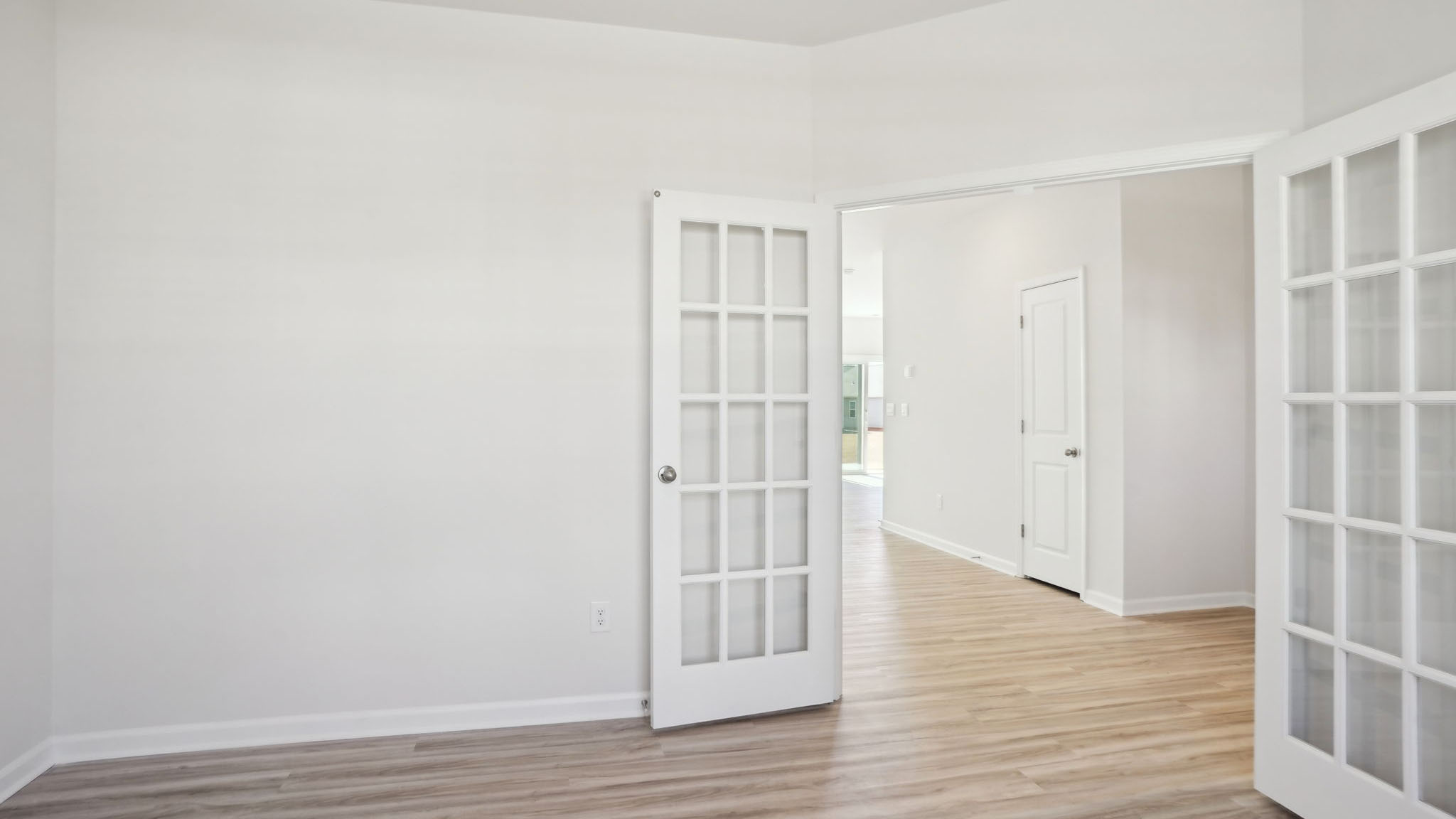 Study room, with french doors and large window