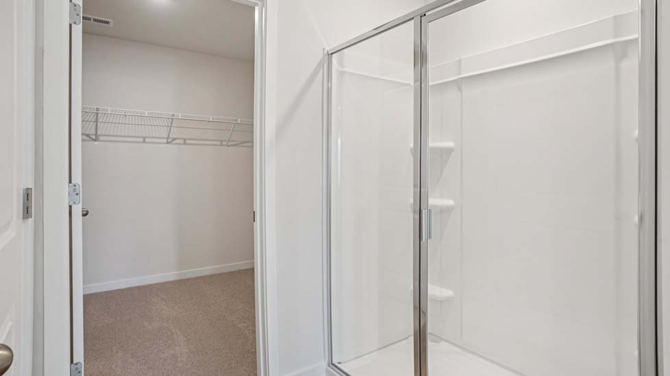 Primary bathroom with double sinks