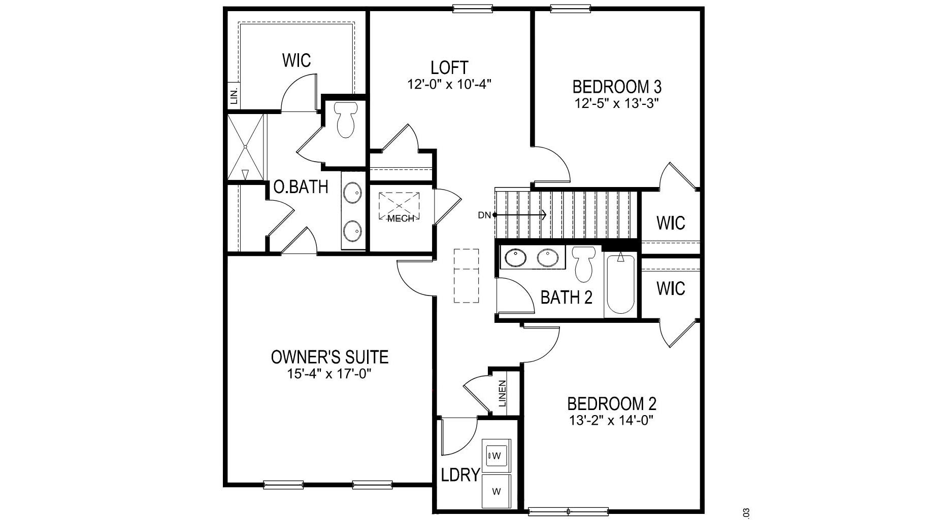 Penwell second floor plan