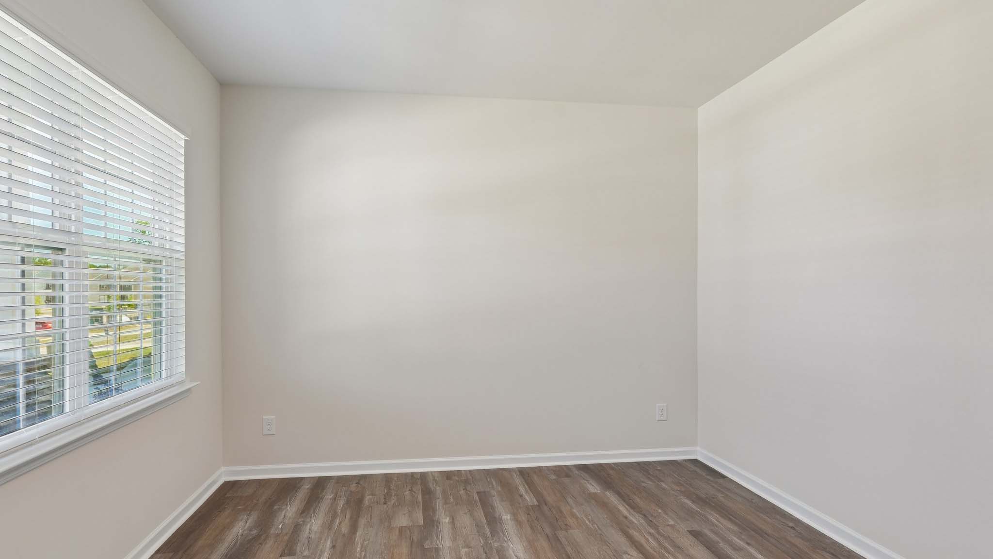 Flex space with french doors