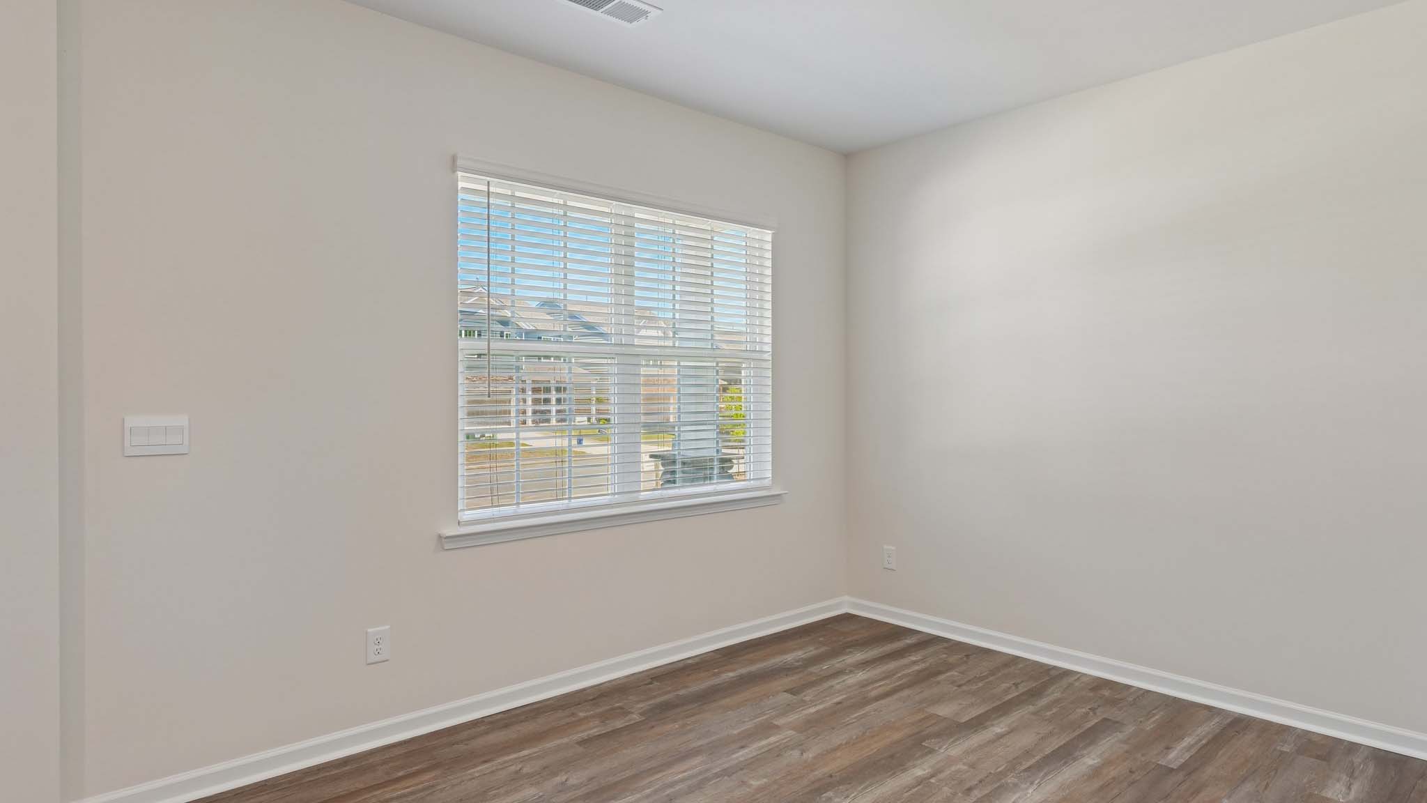 Flex space with french doors
