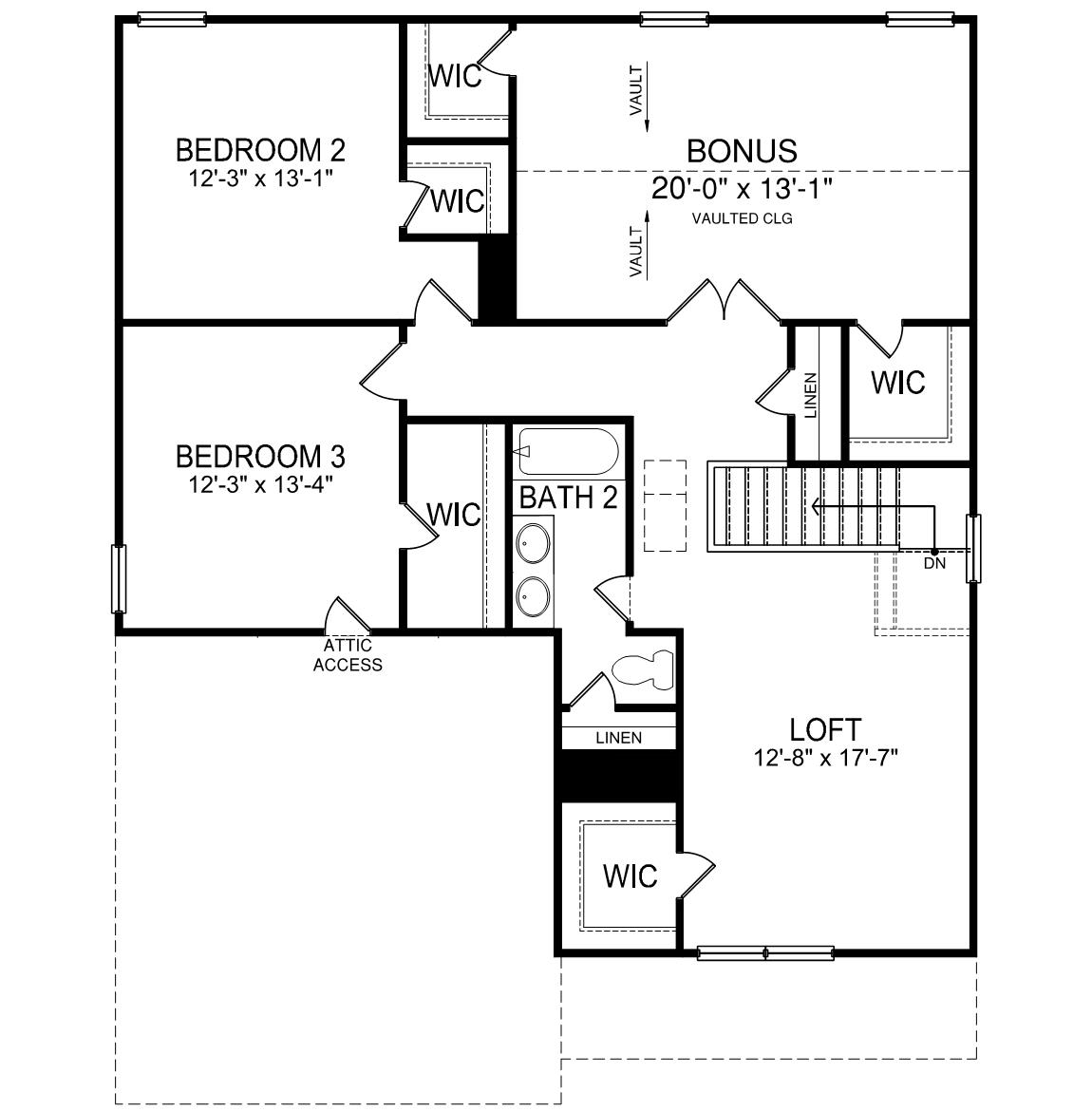 Winston second floor plan