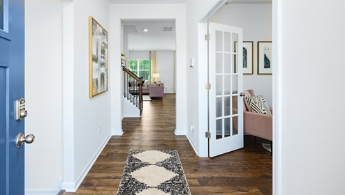 Welcoming foyer view of interior of home