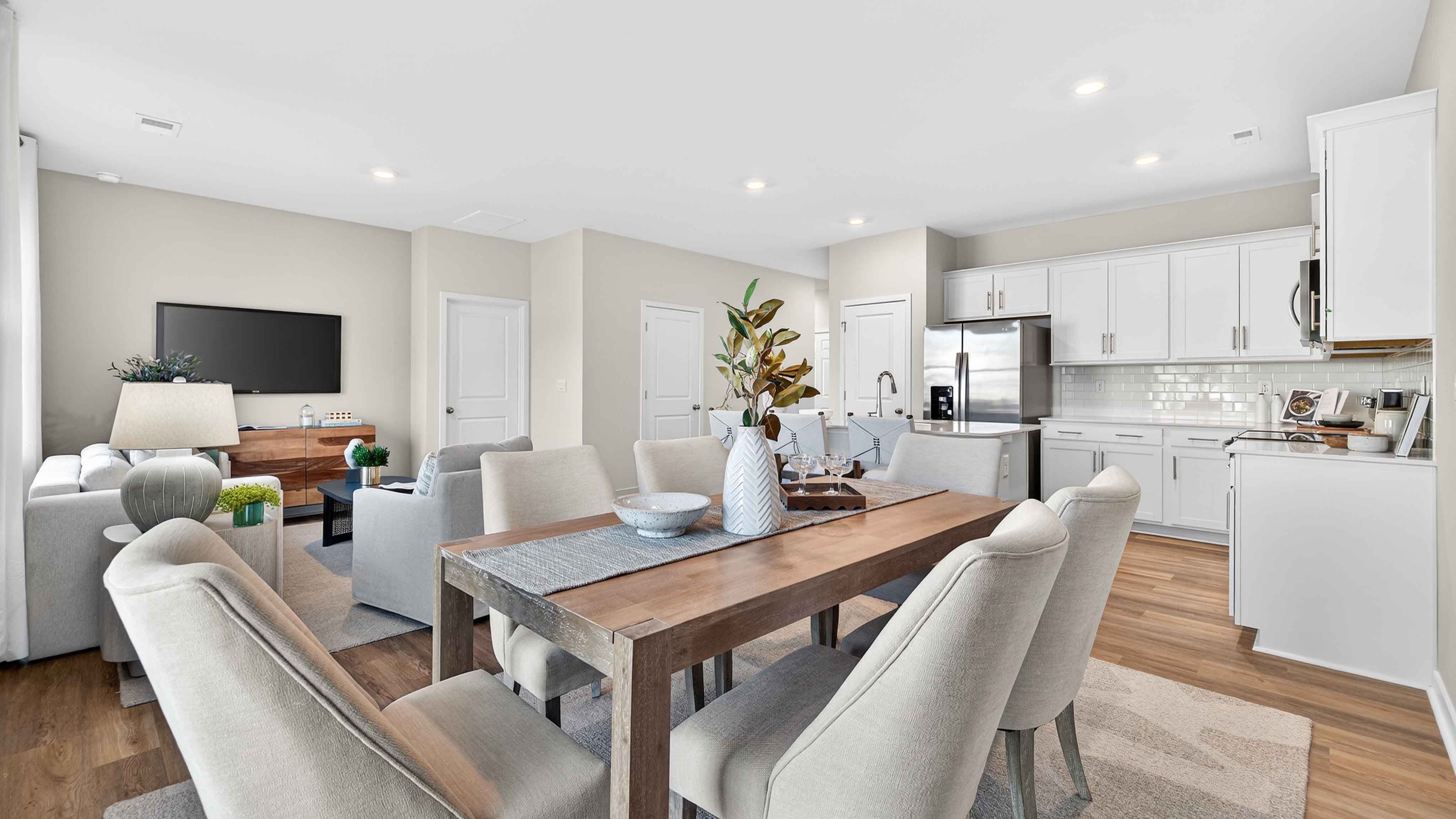 Breakfast area off the kitchen with sliding glass back door