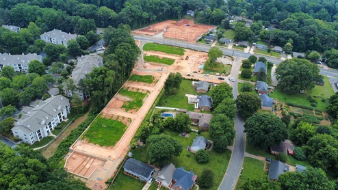 Kingman Townhomes birds eye view of community