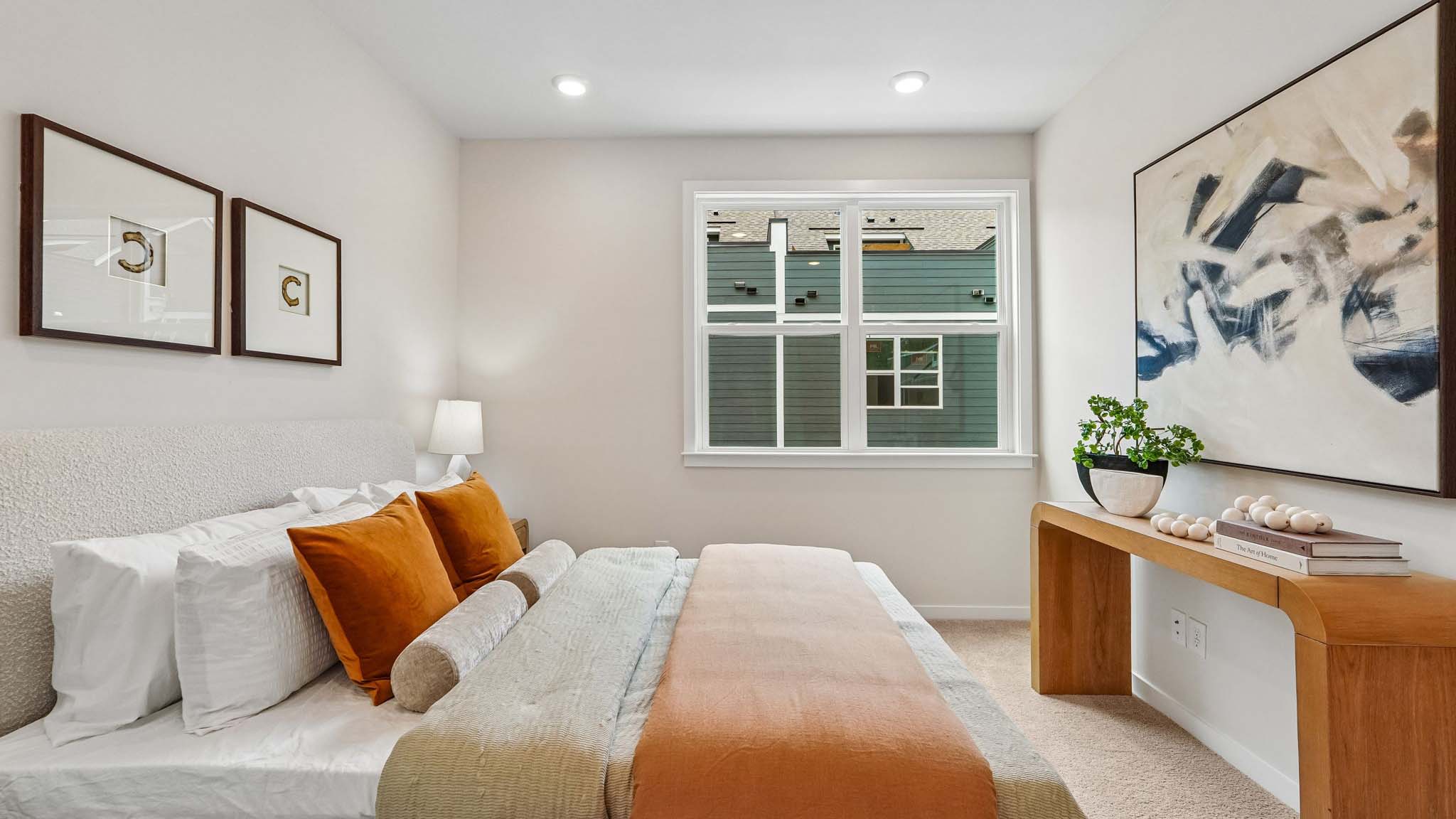 Primary bedroom with windows