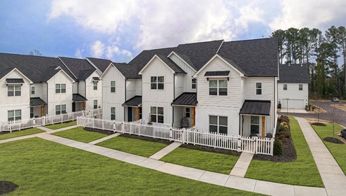 Allston townhomes front exterior in Rock Hill, SC