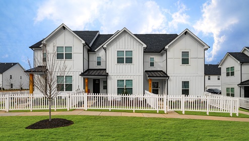 Allston townhomes front exterior in Rock Hill, SC
