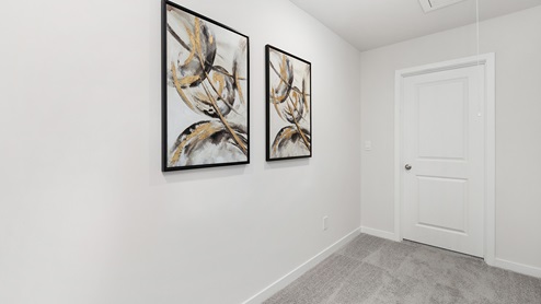 Hallway outside of bedrooms